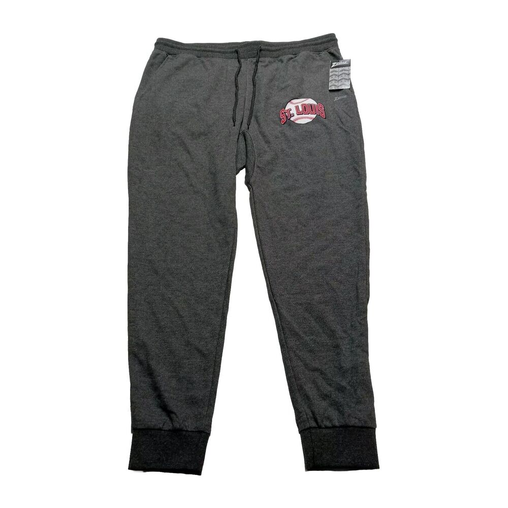 Zubaz Pants St Louis Cardinals Men’s L Large‎ Gray Sweatpants Joggers Drawstring